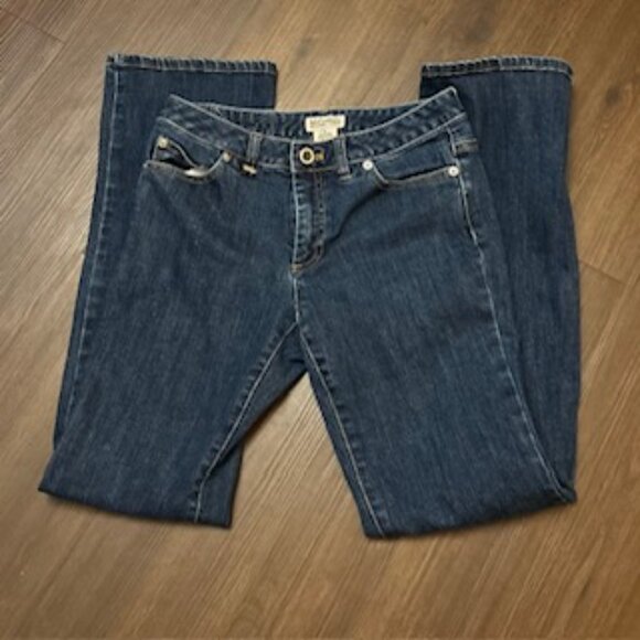 Michael Kors Wide Straight Leg Women's Mid-rise Jeans Sz 4 - Picture 3 of 12